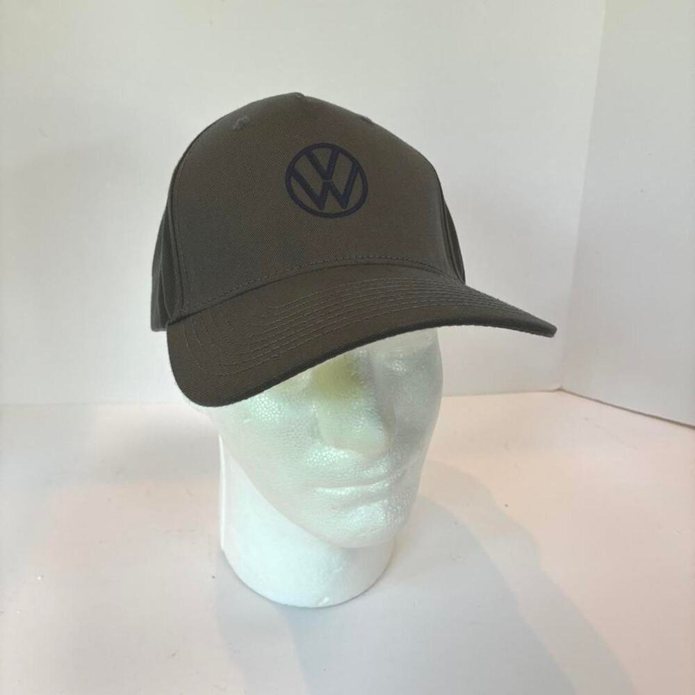 Volkswagen VW Gray with Blue VW Emblem Adjustable Hat cap drivergear